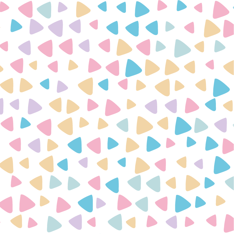 Lastenhuone vinyylimatto pastellivärinen lastenkuvio - Tenstickers