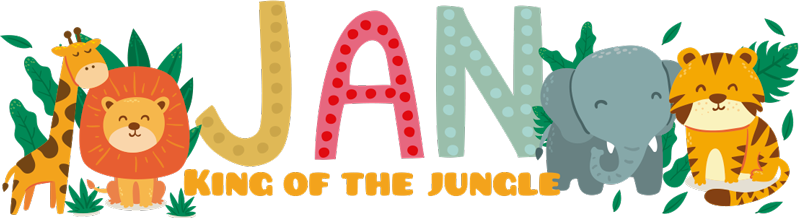 Viidakon valtias lastenhuone vinyylimatto - Tenstickers