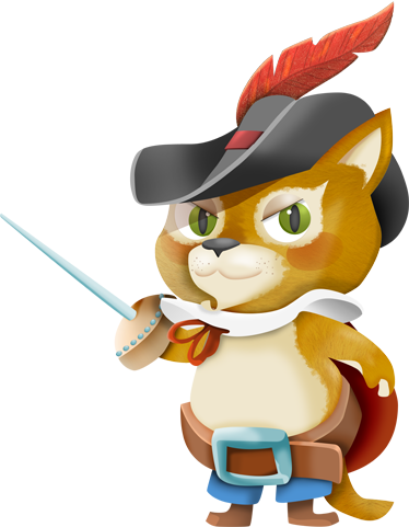 Kissapojan lastenhuone vinyylimatto - Tenstickers