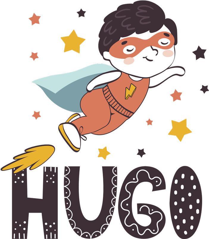 Lastenhuone vinyylimatto muokattava supersankari - Tenstickers