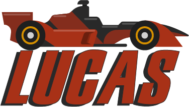 Punainen f1-auto nimellä lastenhuone vinyylimatto - Tenstickers