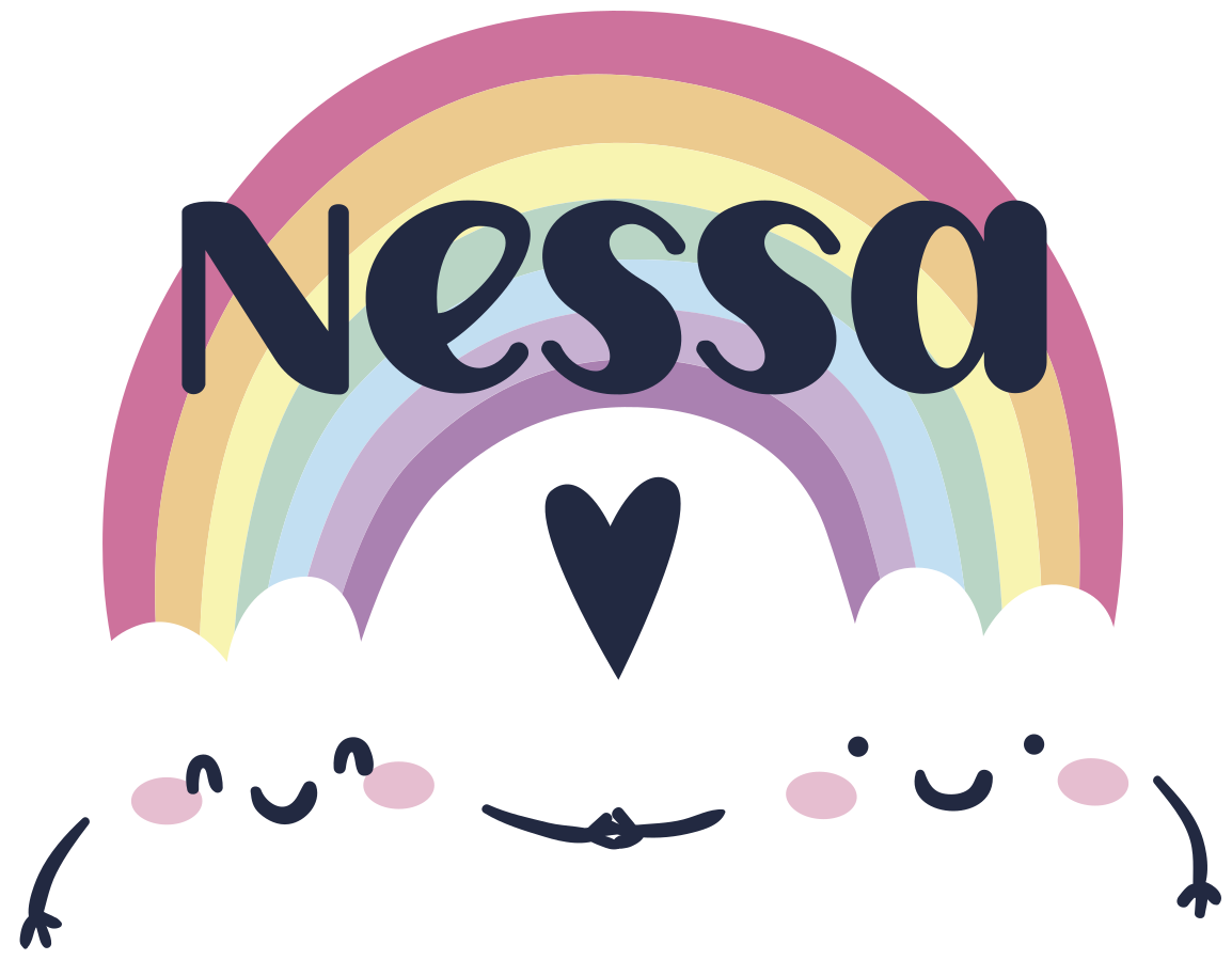 Personoitu sateenkaari lastenhuone vinyylimatto - Tenstickers