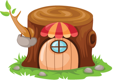 Lastenhuone vinyylimatto puumaja - Tenstickers