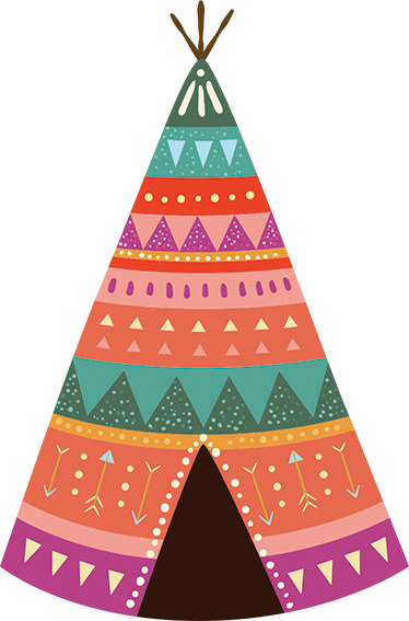 Lastenhuone vinyylimatto intialainen pääty - Tenstickers