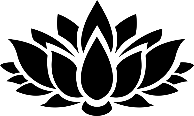 Lotus yksinkertainen vinyylimatto makuuhuoneeseen - Tenstickers