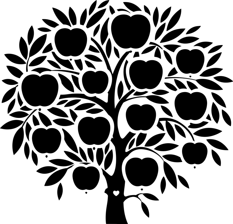 Vinyylimatto makuuhuoneeseen sukupuu nimet - Tenstickers