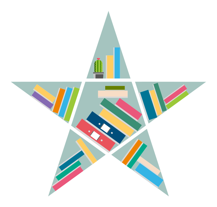 Lastenhuone vinyylimatto tähtilukija - Tenstickers