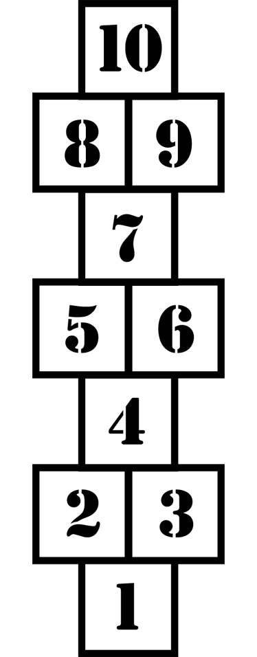 Lasten nykyaikainen hyppyleikkimatto - Tenstickers