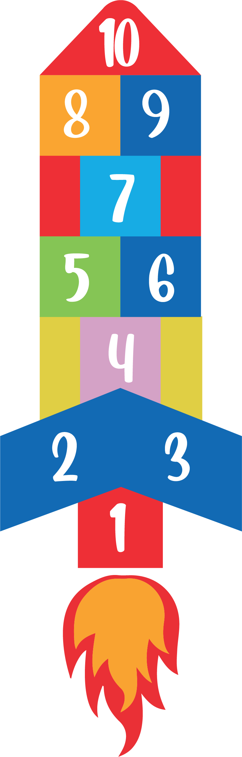 Hypynraketti peli vinyylimatto - Tenstickers