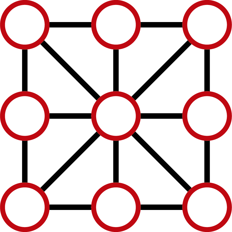 Kolme riviä peli vinyylimatto - Tenstickers