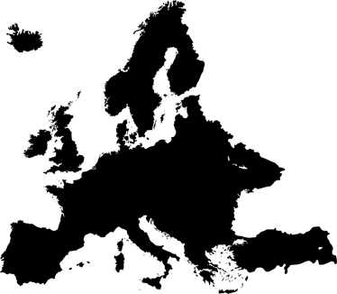 Euroopan vinyylitaulu maailmakartta - Tenstickers