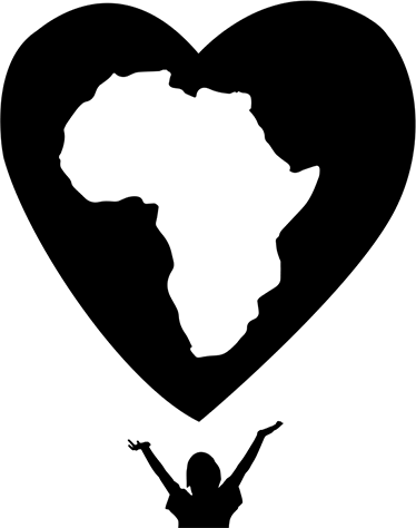 Afrikan sydän maailmakartta vinyylimatto - Tenstickers