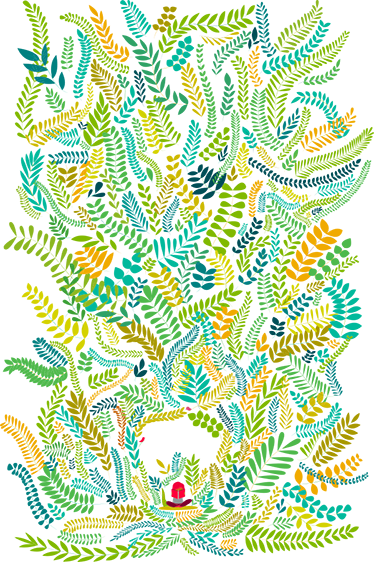 Lastenhuone vinyylimatto kaunis lukufantasia - Tenstickers