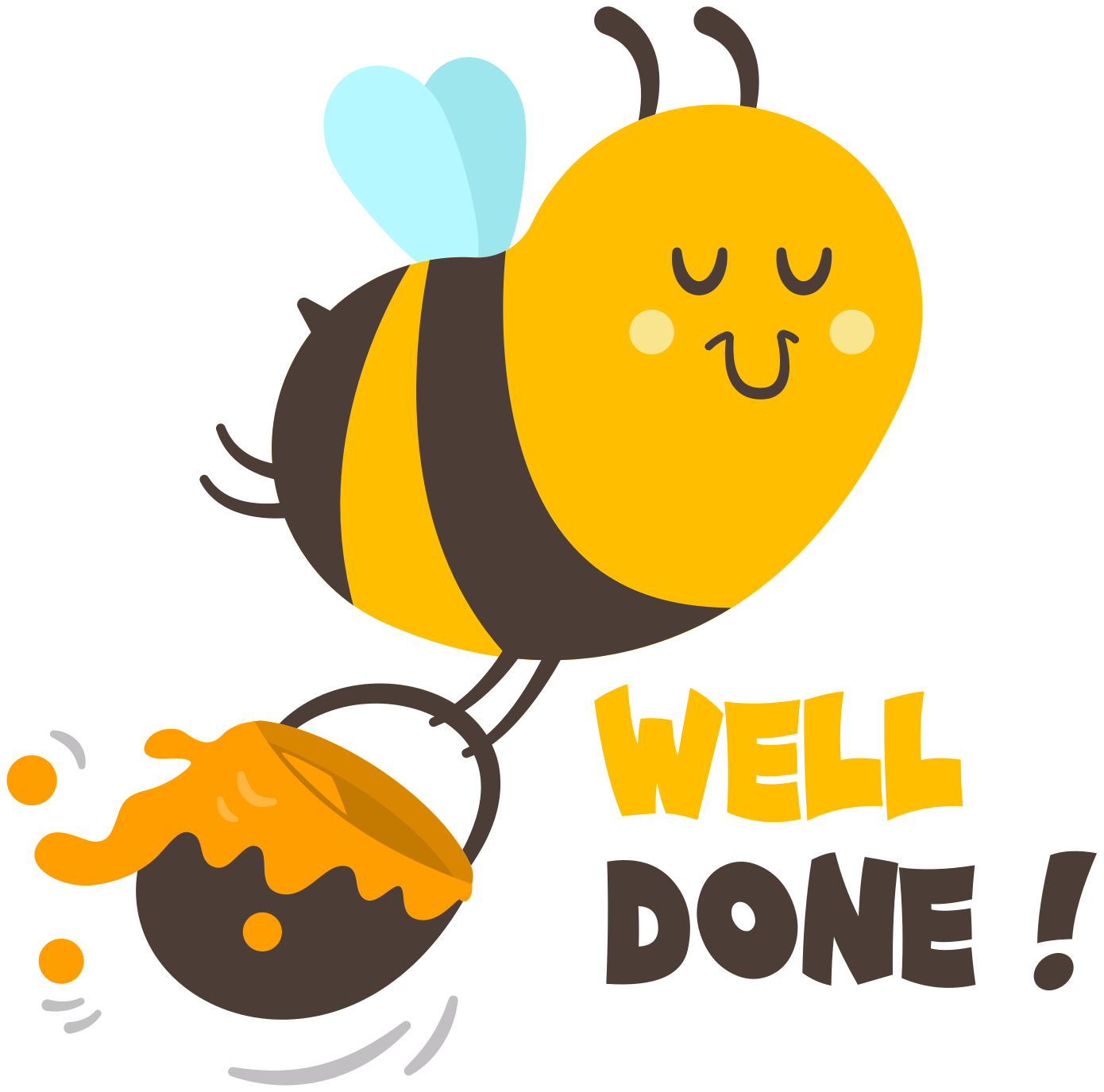 Ahkerat mehiläiset lastenhuone vinyylimatto - Tenstickers