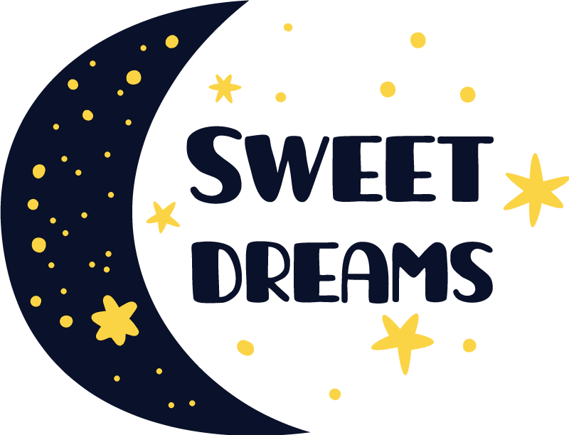 Lastenhuone vinyylimatto kuu ja tähdet unet - Tenstickers