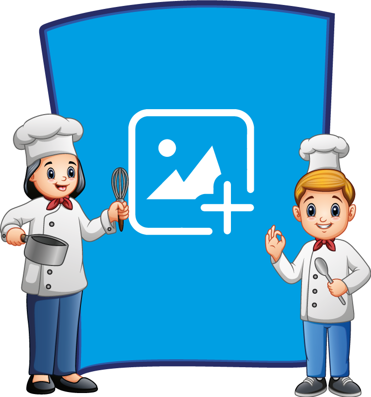 Lastenhuone kokki valokuvakehys vinyylimatto - Tenstickers