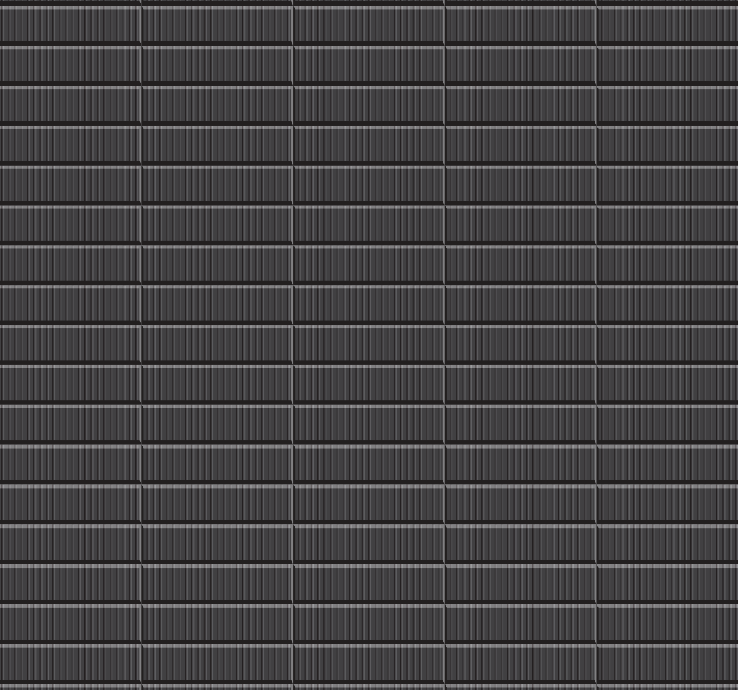 Kylpyhuoneen vinyylimatto mustat laatat 3d-tapetti - Tenstickers