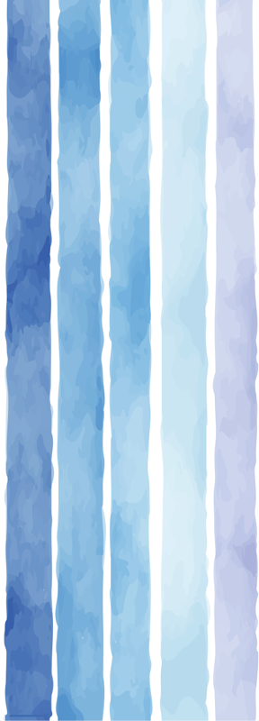 Kylpyhuoneen vinyylimatto siniset vesiväriviivat - Tenstickers