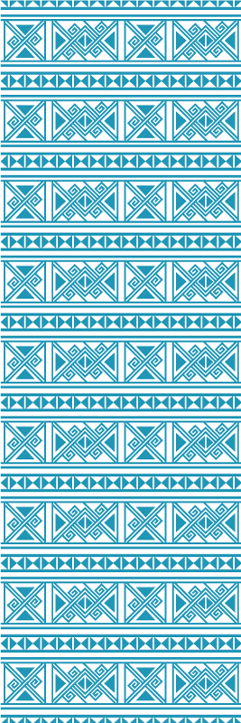 Sinisenkuvioinen kylpyhuoneen vinyylimatto - Tenstickers