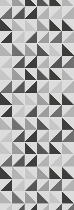 Geometriset kolmiot kylpyhuoneen vinyylimatto - Tenstickers