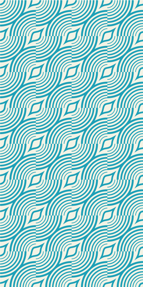 Kylpyhuoneen vinyylimatto merikuvio sinisin viivoin - Tenstickers