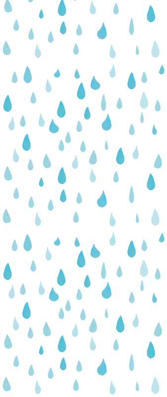 Sininen vesiväri-vesipisarat kylpyhuoneen vinyylimatto - Tenstickers