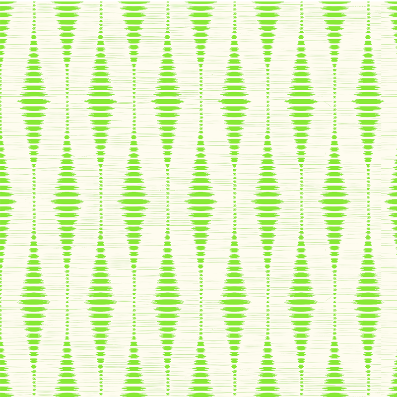 Vihreä rabaul ikat geometrinen vinyylimatto - Tenstickers