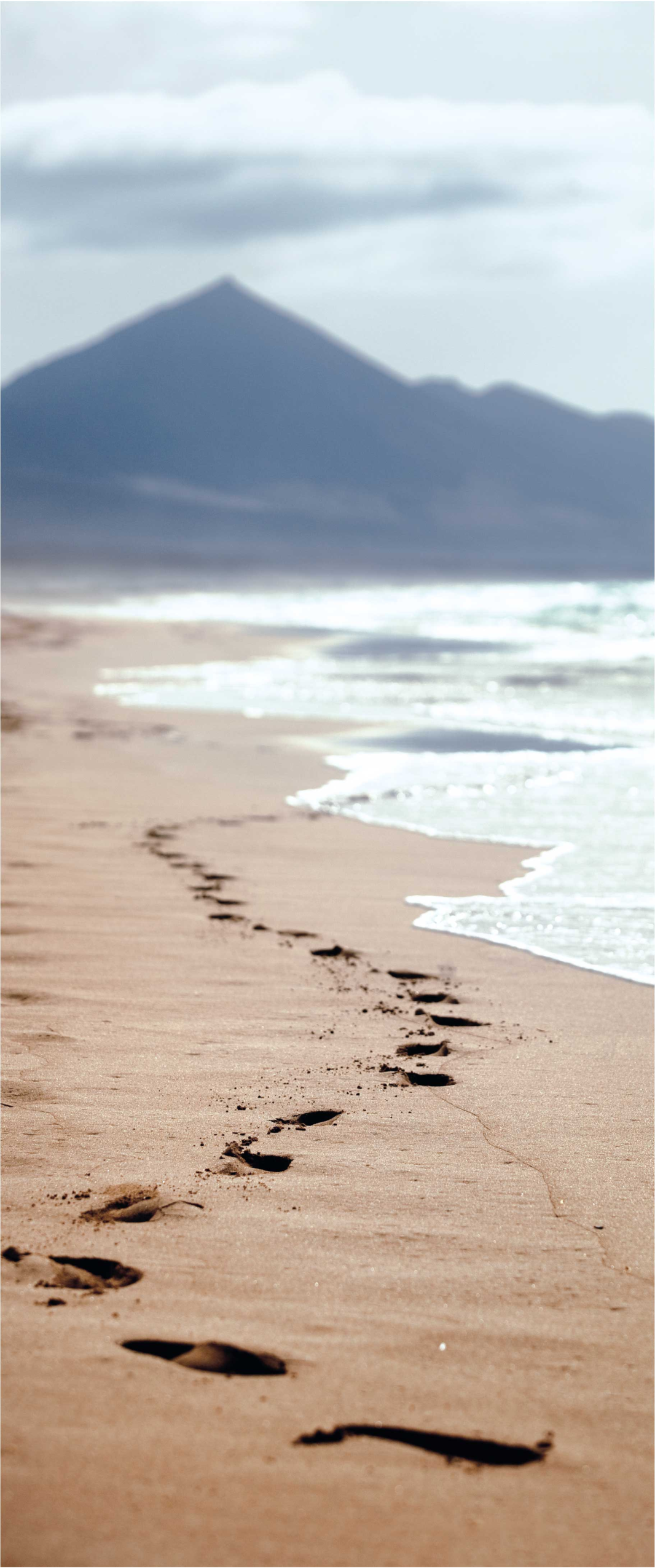 Rannanjalanjälki kylpyhuoneen vinyylimatto - Tenstickers