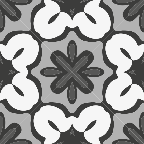 Hydraulinen harmaa gracia tyyli kylpyhuoneen vinyylimatto - Tenstickers