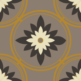 Kylpyhuoneen vinyylimatto ruskea sementtikuosi - Tenstickers