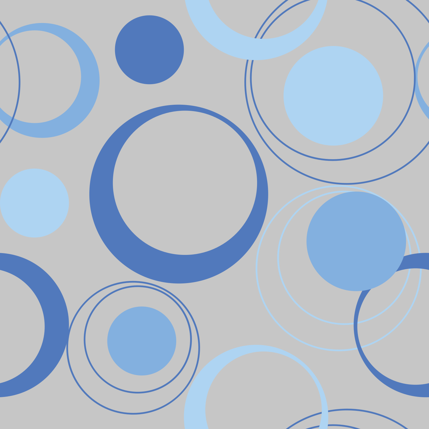 Minimalistiset siniset kuplat kylpyhuoneen vinyylimatto - Tenstickers