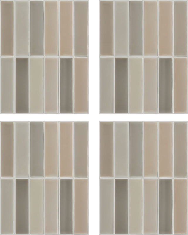 Suorakulmainen kuvio kylpyhuoneen vinyylimatto - Tenstickers