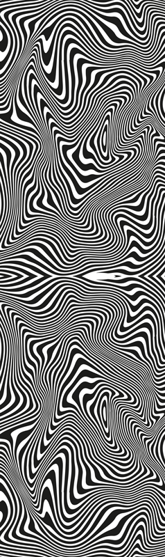 Zebra 3d efekti kylpyhuoneen vinyylimatto - Tenstickers