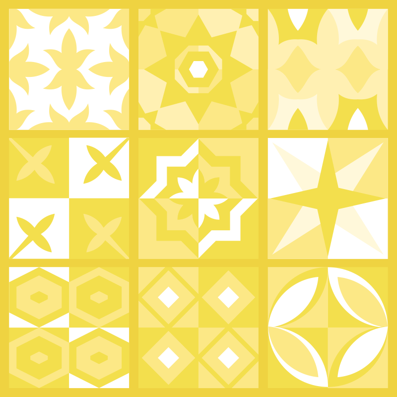 Valoisa sävy kylpyhuoneen vinyylimatto - Tenstickers