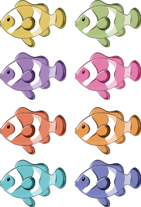 Kylpyhuoneen vinyylimattoklovniparvikuvioilla - Tenstickers