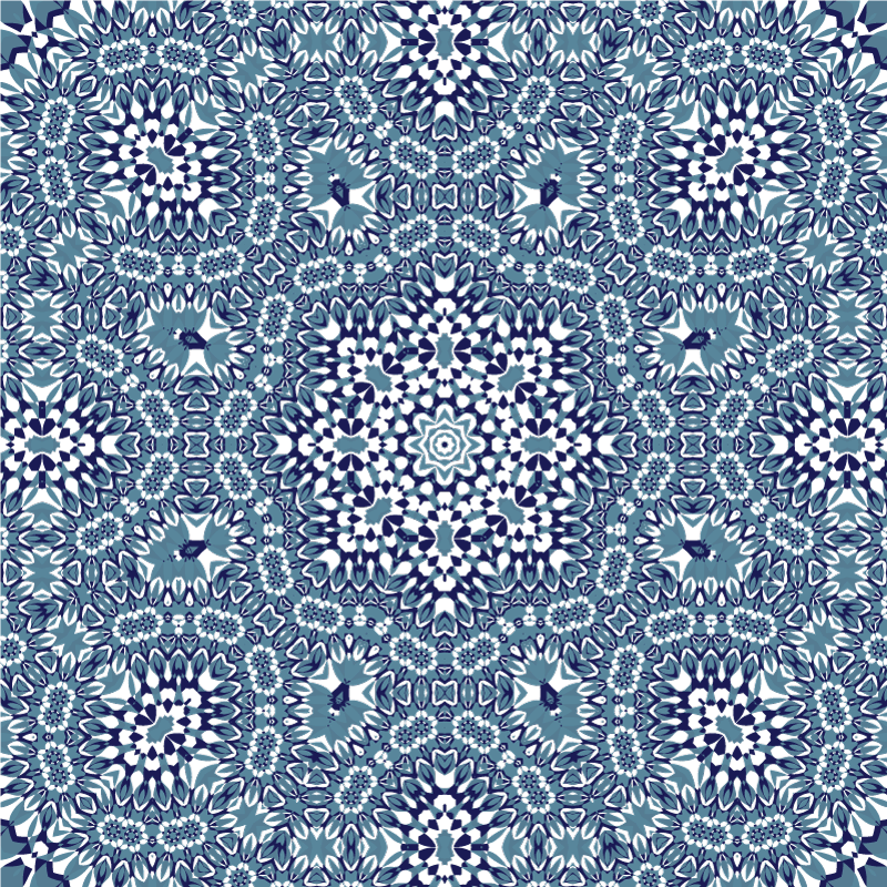 Mosaic mandala keittiön vinyylimatto - Tenstickers