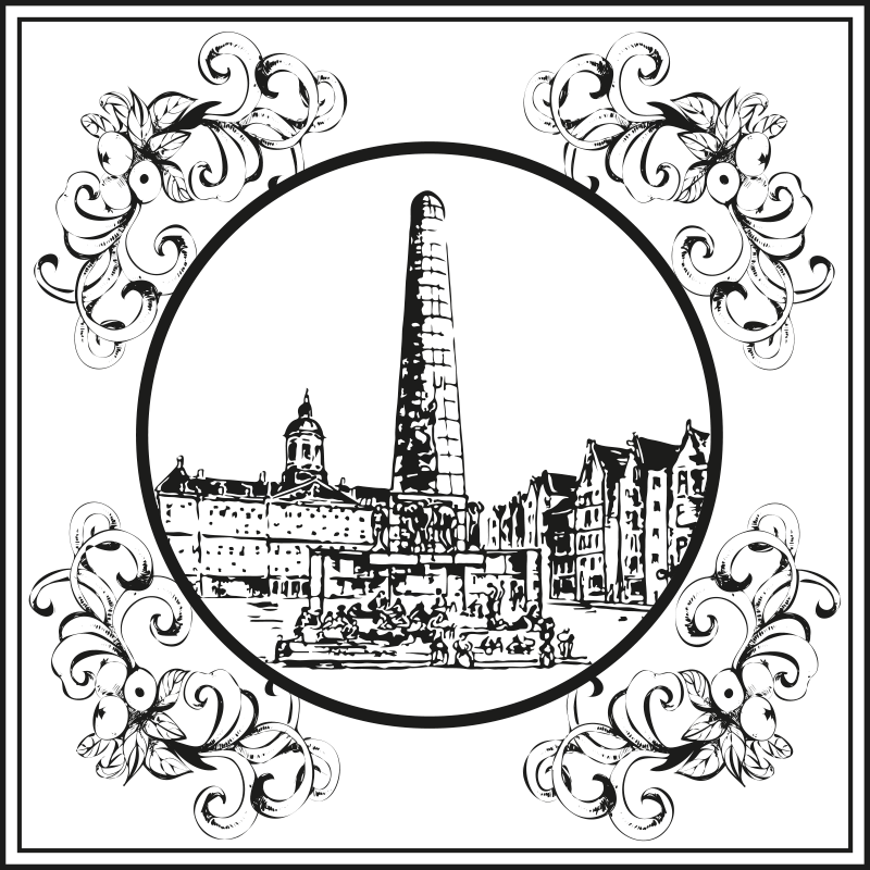 Amsterdam torin vinyylimatto - Tenstickers