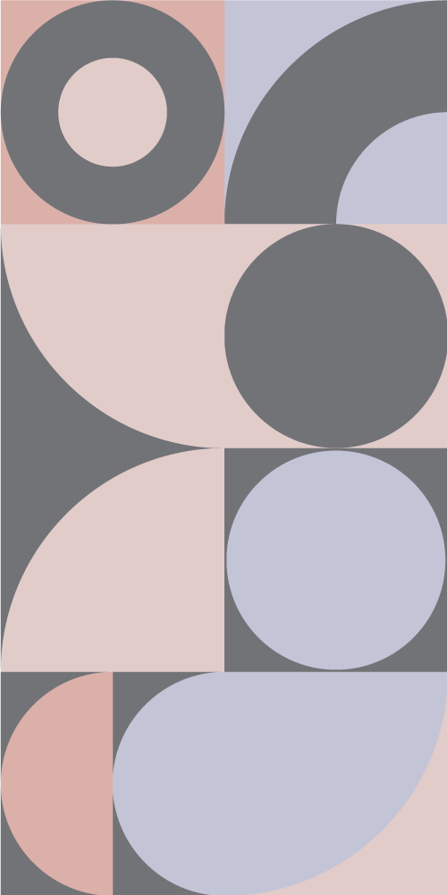 Geometriset ympyräkuviot keittiön vinyylimatto - Tenstickers