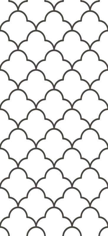 Geometrinen marokkolaistyylinen keittiön vinyylimatto - Tenstickers