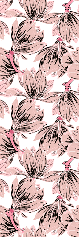 Vinyylimatto makuuhuoneeseen magnoliasomisteella - Tenstickers
