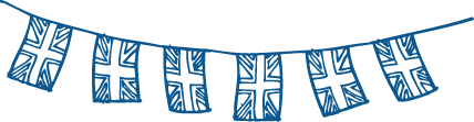 Vinyylimatto makuuhuoneeseen englannin lippu - Tenstickers
