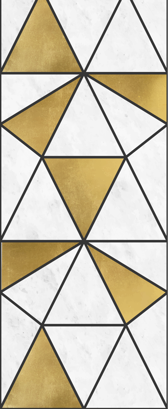 Geometrinen marmori-ilme toimiston vinyylimatto - Tenstickers