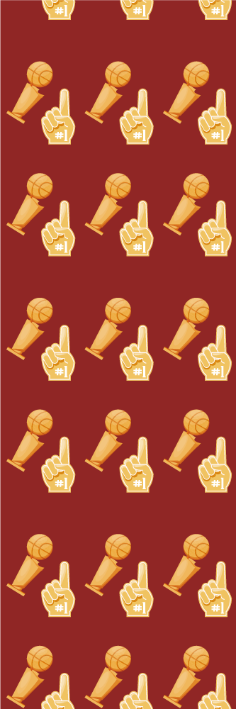 Vinyylimatto makuuhuoneeseen koripalloteemalla - Tenstickers