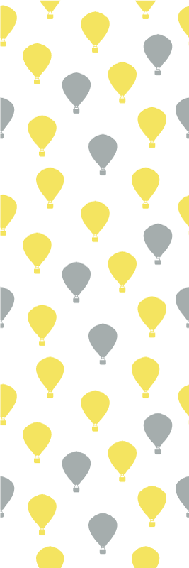 Vinyylimatto makuuhuoneeseen ilmakuumailmapallo - Tenstickers