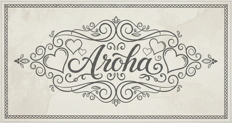 Aroha rauhoittava vinyylimatto makuuhuoneeseen - Tenstickers
