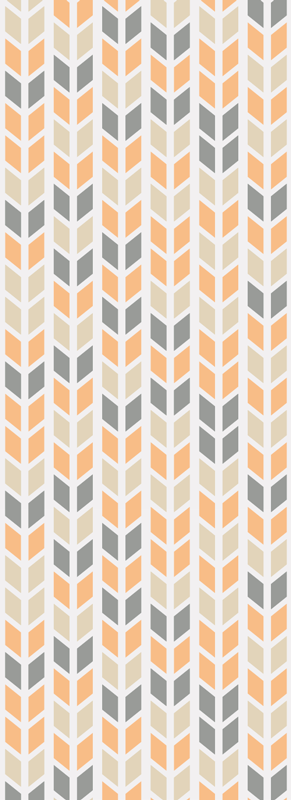 Skandinavia geometriset kukat vinyylimatto - Tenstickers