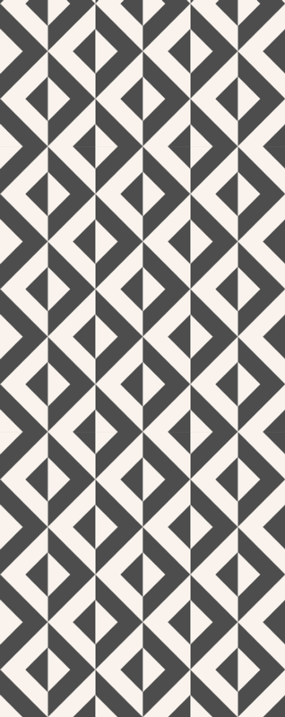 Skandinavia geometrinen mono vinyylimatto - Tenstickers