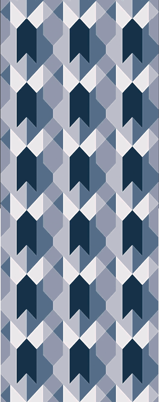 Skandinavia geometrinen kööpenhamina vinyylimatto - Tenstickers