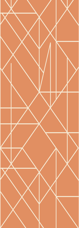 Skandinavia geometrinen mosaiikkihuippu vinyylimatto - Tenstickers