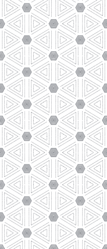 Skandinavia geometriset kolmiot vinyylimatto - Tenstickers
